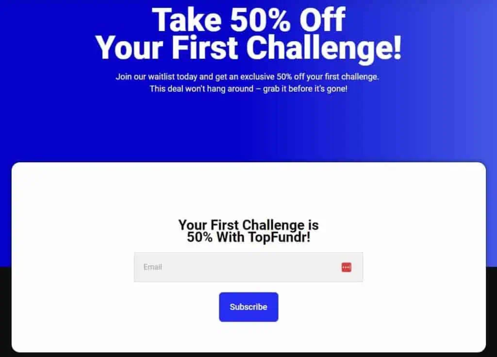 TopFundr page